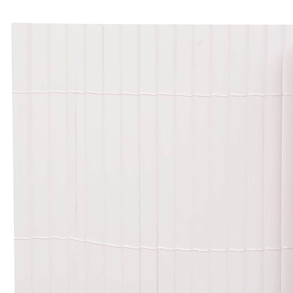 Recinzione da Giardino Doppio Lato PVC 110x300 cm Bianca