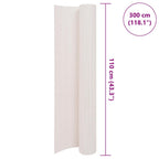 Recinzione da Giardino Doppio Lato PVC 110x300 cm Bianca
