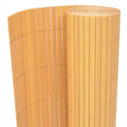 Recinzione da Giardino a Doppio Lato 110x300 cm PVC Giallo
