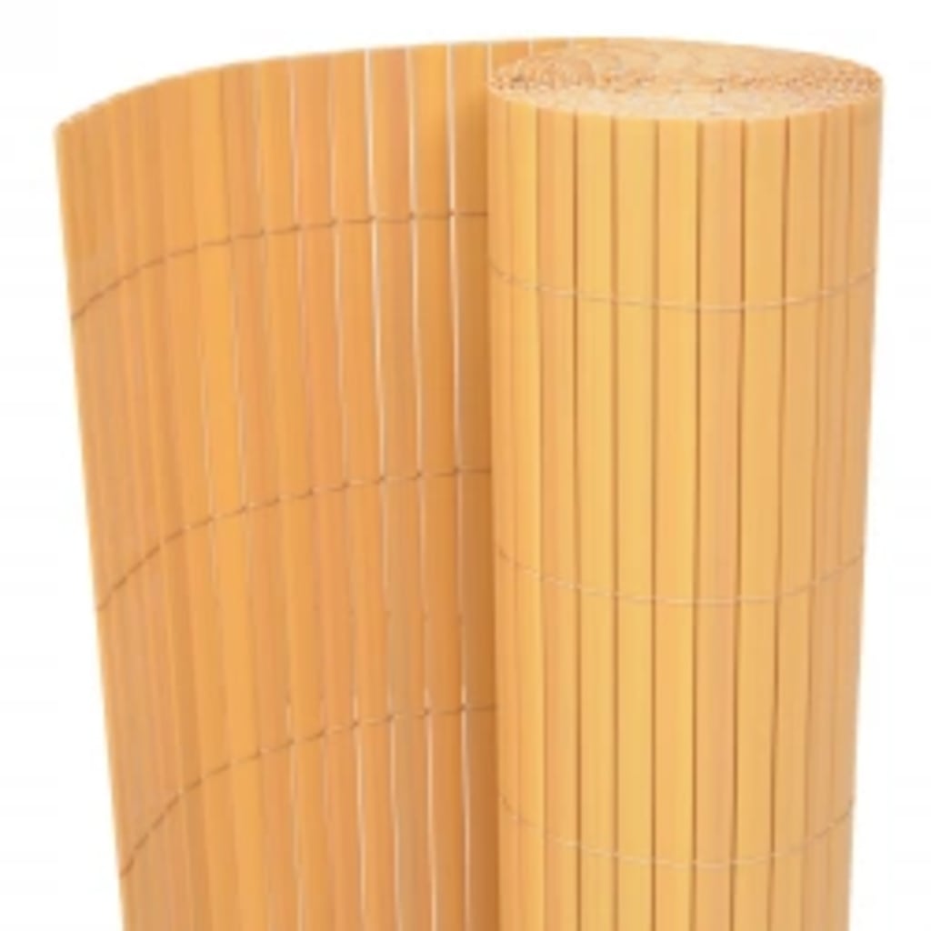 Recinzione da Giardino a Doppio Lato 110x300 cm PVC Giallo