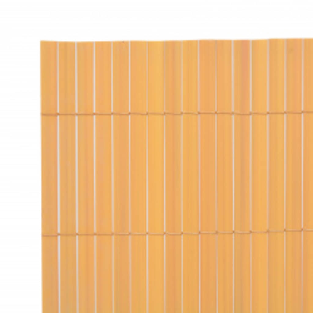 Recinzione da Giardino a Doppio Lato 110x300 cm PVC Giallo