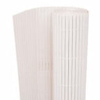 Recinzione da Giardino a Doppio Lato 110x400 cm PVC Bianca