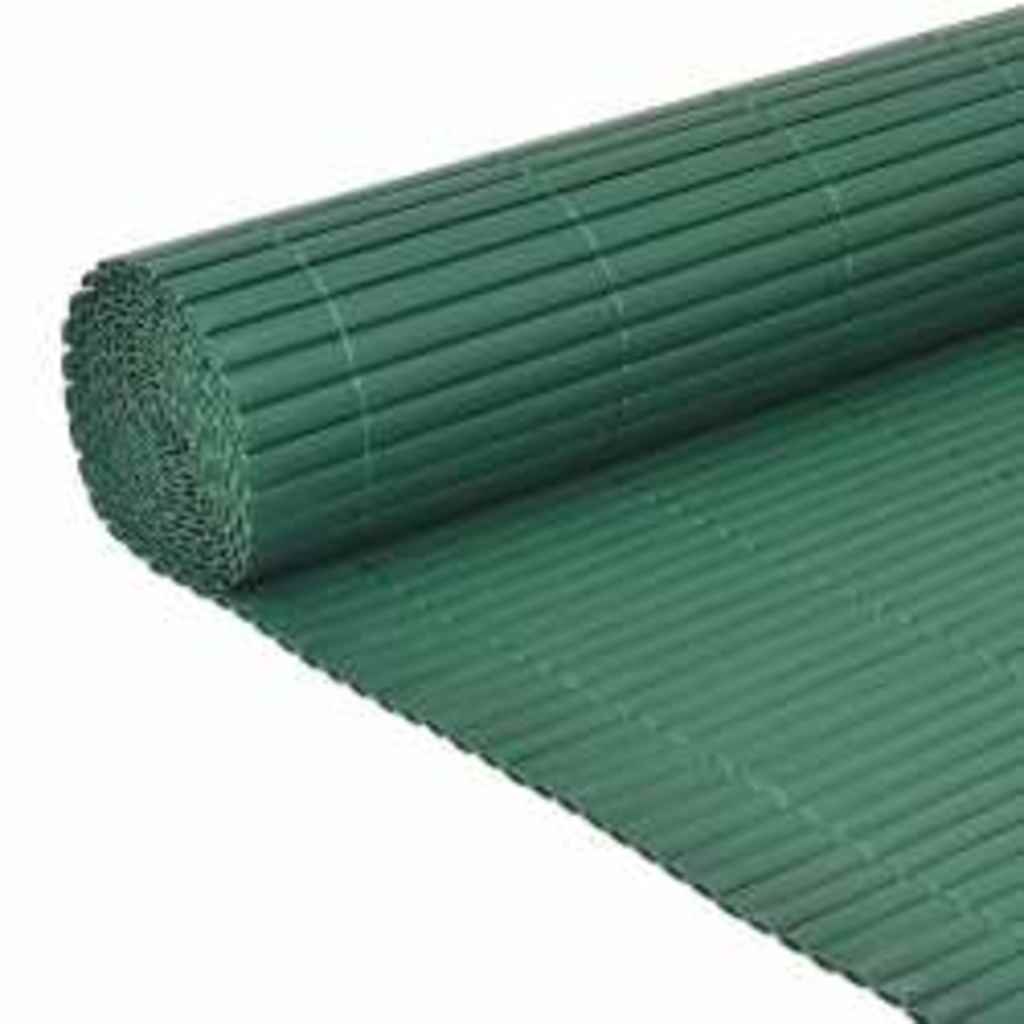 Recinzione da Giardino Doppio Lato PVC 110x400 cm Verde
