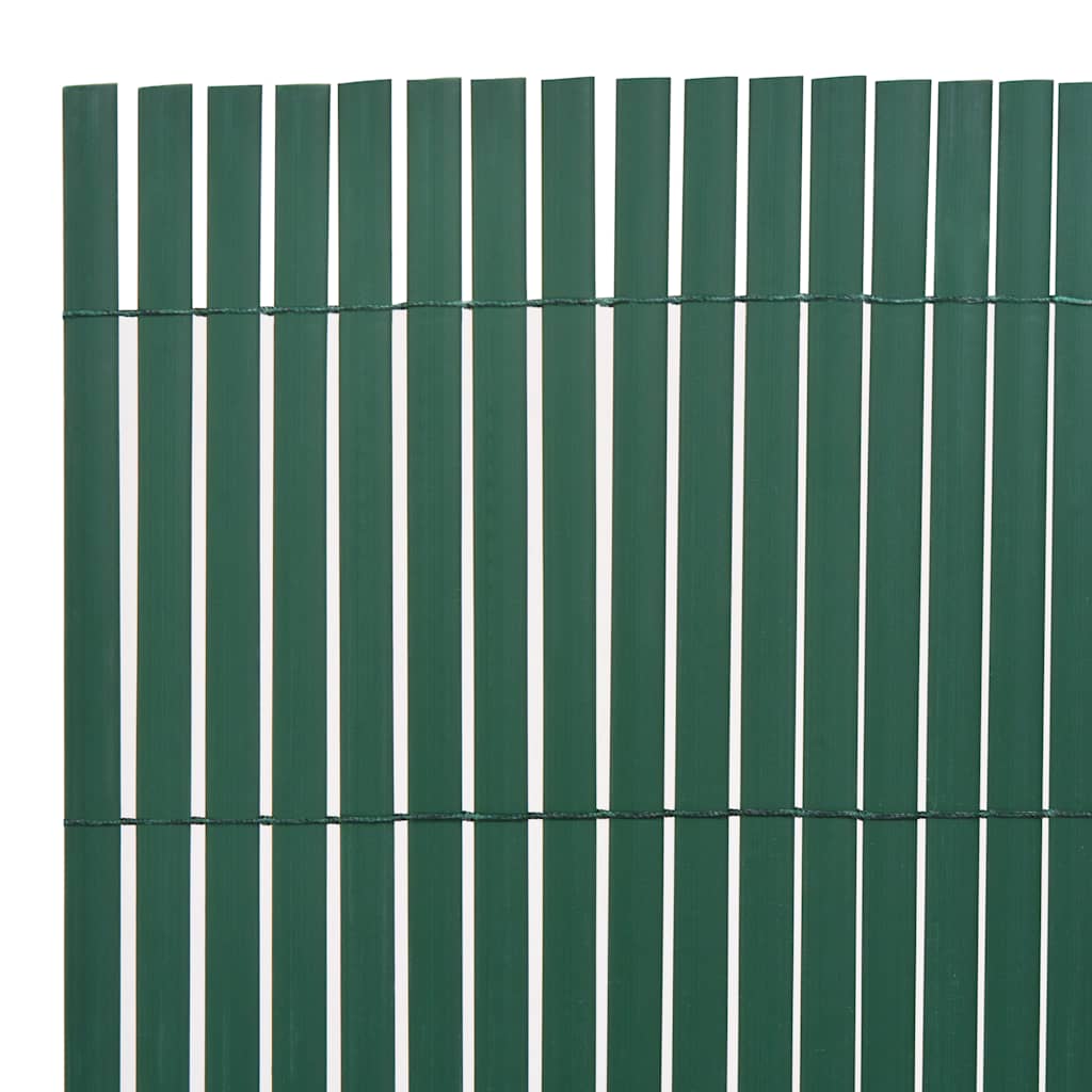 Recinzione da Giardino Doppio Lato PVC 110x400 cm Verde
