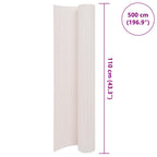 Recinzione da Giardino a Doppio Lato 110x500 cm PVC Bianca