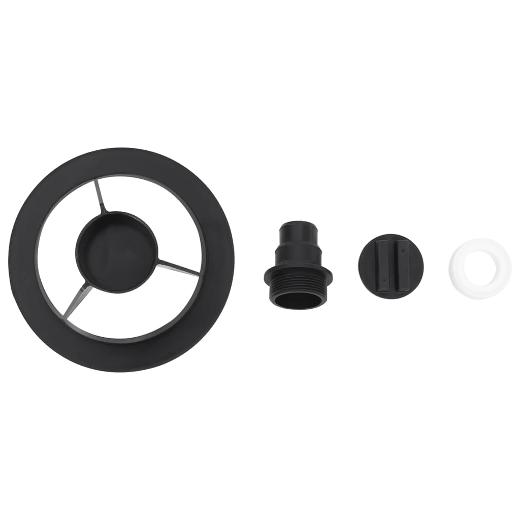 Filtro a Sabbia per Piscina con Valvola a 6 Vie Nero 10 m³/h