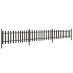 Staccionata con Montanti 3 pz in WPC 614x80 cm Grigia
