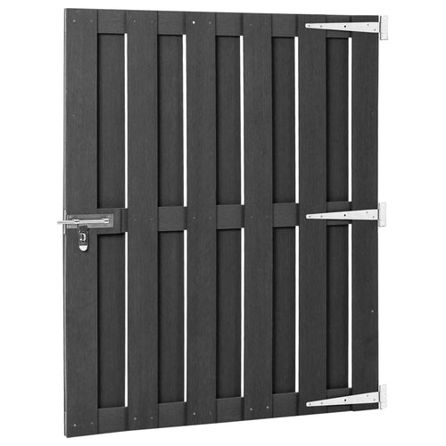 Cancello da Giardino in WPC 100x112 cm Grigio