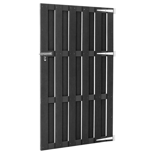 Cancello da Giardino in WPC 100x180 cm Grigio