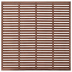 Recinzione a Persiana in WPC 180x180 cm Marrone