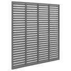 Pannello Recinzione a Persiana WPC 180x180 cm Grigio