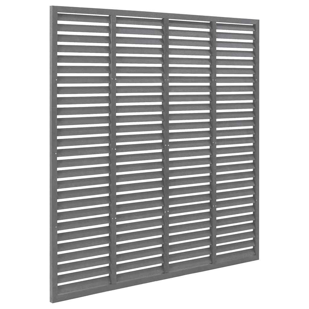 Pannello Recinzione a Persiana WPC 180x180 cm Grigio