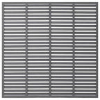 Pannello Recinzione a Persiana WPC 180x180 cm Grigio