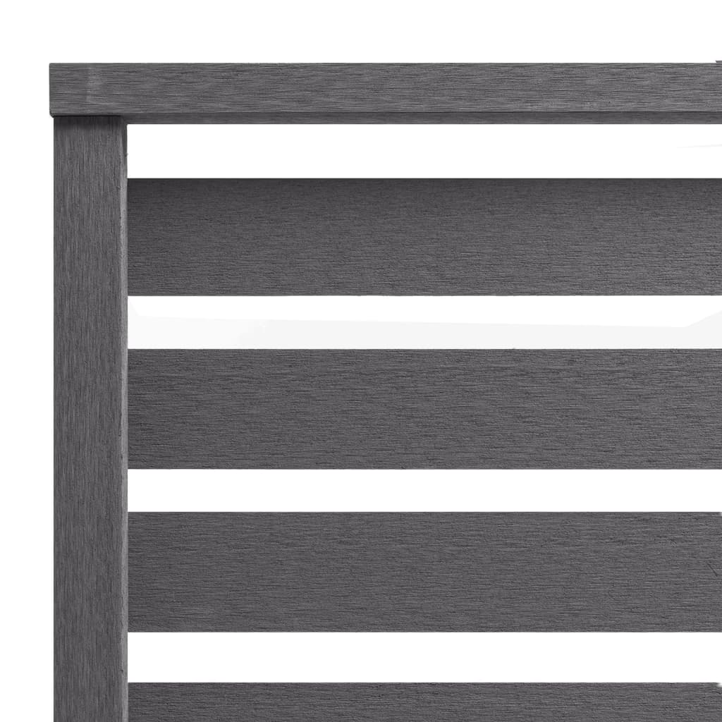 Pannello di Recinzione WPC 180x180 cm Grigio