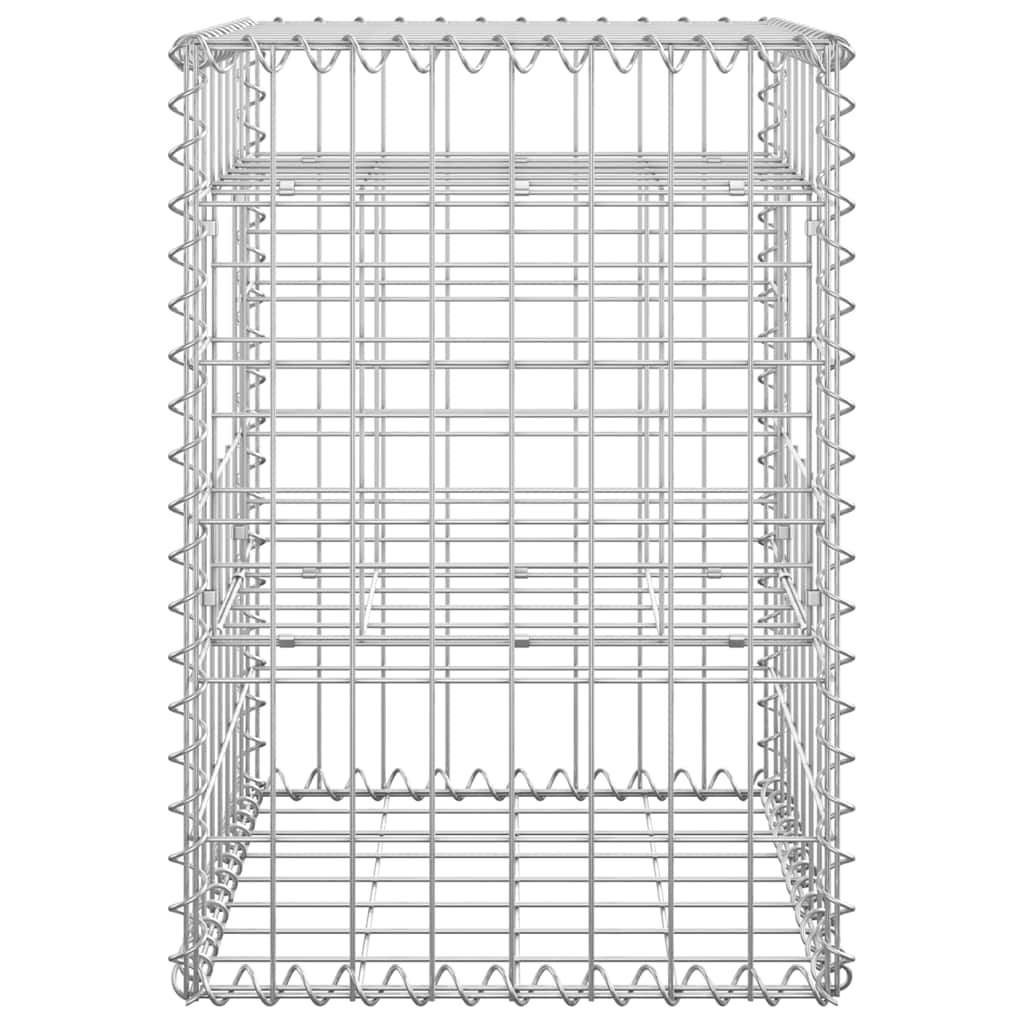 Cesti a Gabbione a Torre 2 pz 40x40x60 cm in Ferro