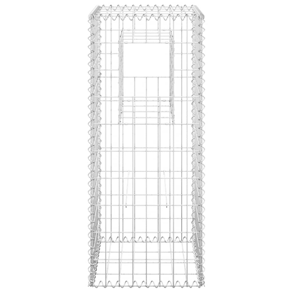 Cesto a Gabbione a Torre 40x40x100 cm in Ferro