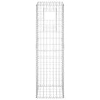 Cesto a Gabbione a Torre 40x40x140 cm in Ferro Antiruggine