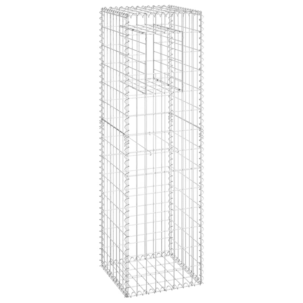 Cesti a Gabbione a Torre 2 pz 40x40x140 cm in Ferro