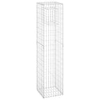 Cesto a Gabbione a Torre 40x40x180 cm in Ferro Antiruggine