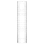 Cesto a Gabbione a Torre 40x40x180 cm in Ferro Antiruggine