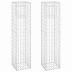 Cesti a Gabbione a Torre 2 pz 40x40x180 cm in Ferro