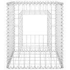 Cesto a Gabbione a Torre 50x50x60 cm in Ferro Antiruggine