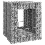 Cesto a Gabbione a Torre 50x50x60 cm in Ferro Antiruggine