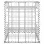 Cesti a Gabbione a Torre 2 pz 50x50x60 cm in Ferro