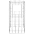 Cesto a Gabbione a Torre 50x50x100 cm in Ferro Antiruggine