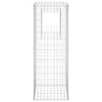 Cesto a Gabbione a Torre 50x50x140 cm in Ferro