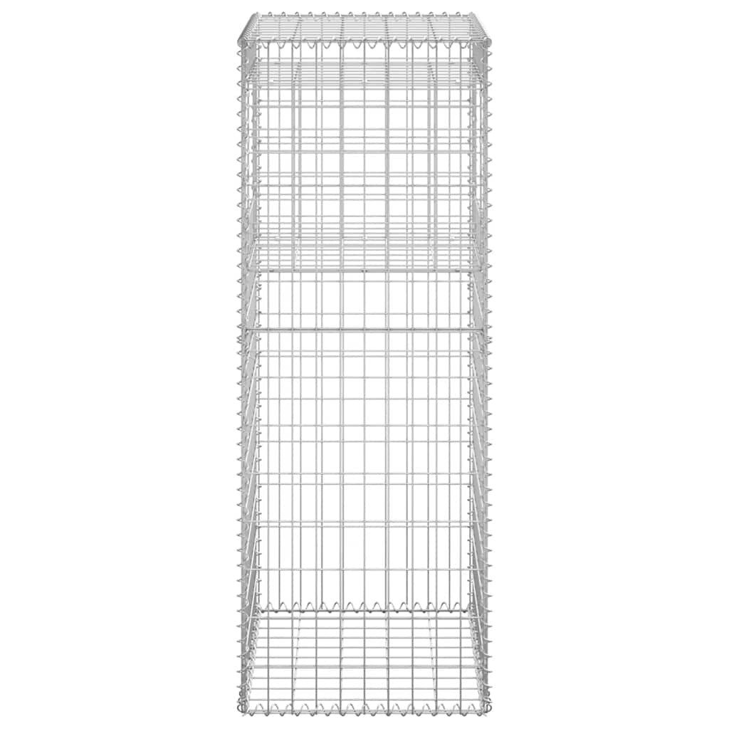 Cesti a Gabbione a Torre 2 pz 50x50x140 cm in Ferro