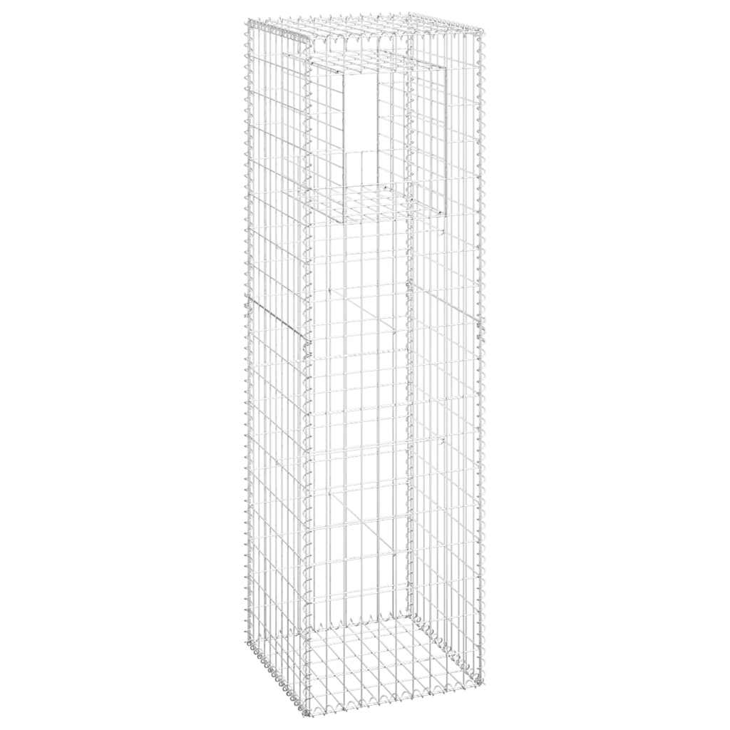 Cesti a Gabbione a Torre 2 pz 50x50x180 cm in Ferro