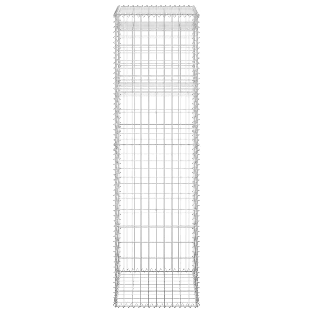 Cesti a Gabbione a Torre 2 pz 50x50x180 cm in Ferro
