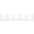 Cesto Gabbione a U con 6 Pali in Ferro 620x20x150 cm