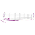 Gabbione a U con 7 Pali in Ferro 740x20x150 cm