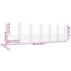 Gabbione a U in Ferro con 7 Pali 740x20x200 cm