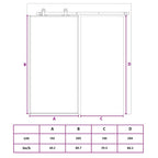 Porta Scorrevole in Vetro ESG e Alluminio 102,5x205 cm Nera
