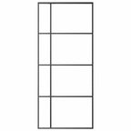 Porta Scorrevole Vetro Smerigliato ESG Alluminio 90x205 cm Nera