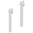 Kit Mini Anta Scorrevole in Acciaio al Carbonio Bianco 152 cm