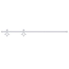 Kit Accessori per Porta Scorrevole 183 cm Acciaio Bianco