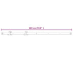 Kit Accessori per Porta Scorrevole 183 cm Acciaio Bianco