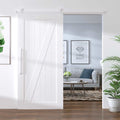 Kit Accessori per Porta Scorrevole 183 cm Acciaio Bianco