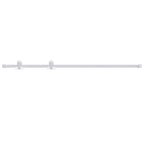Kit Accessori per Porta Scorrevole 200 cm Acciaio Bianco
