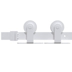 Kit Accessori per Porta Scorrevole 200 cm Acciaio Bianco