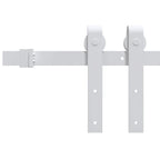 Kit Accessori per Porta Scorrevole 183 cm Acciaio Bianco