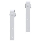 Kit Accessori per Porta Scorrevole 183 cm Acciaio Bianco
