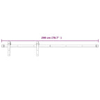 Kit Accessori per Porta Scorrevole 200 cm Acciaio Bianco