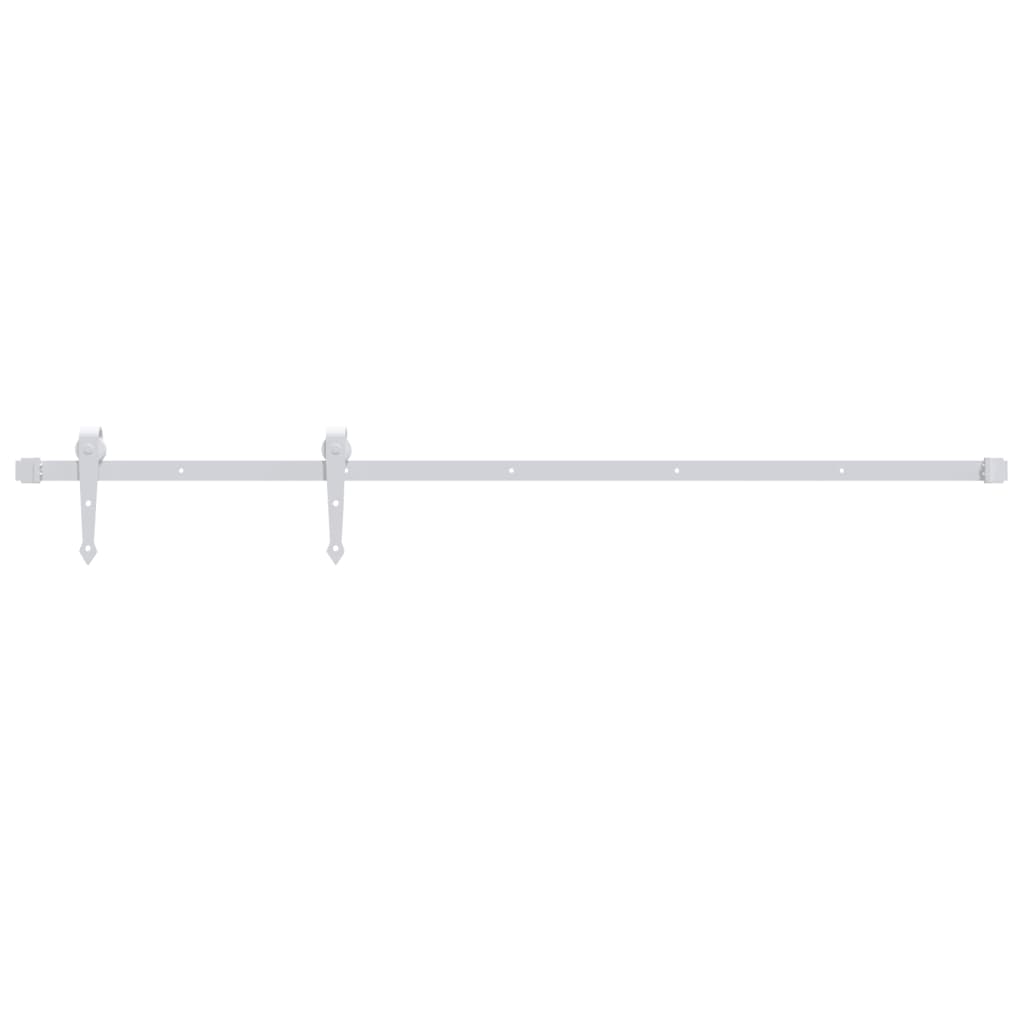 Kit Accessori per Porta Scorrevole 183 cm Acciaio Bianco