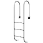 Scala per Piscina 54x38x158 cm Acciaio Inox 304