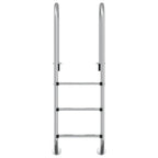 Scala per Piscina 54x38x158 cm Acciaio Inox 304